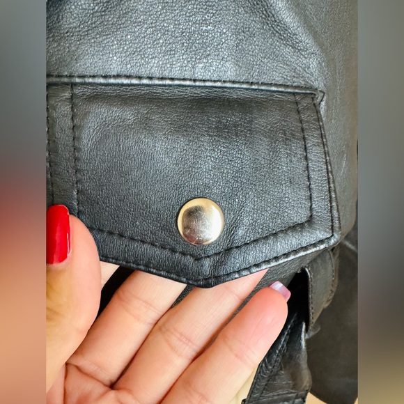 Wilsons Cropped Moto Leather Jacket 🖤 - Picture 2 of 11